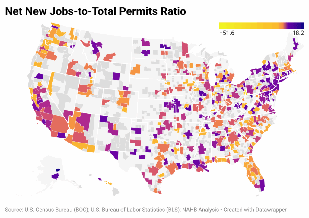 Jobs-to-Permits Ratios Highlight Housing Gap – Eye On Housing
